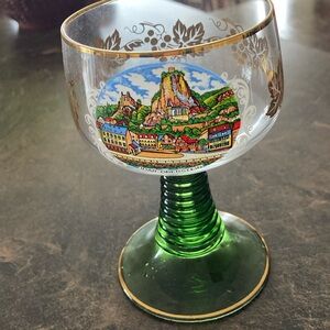 German Beehive Souvenir Wine Glass